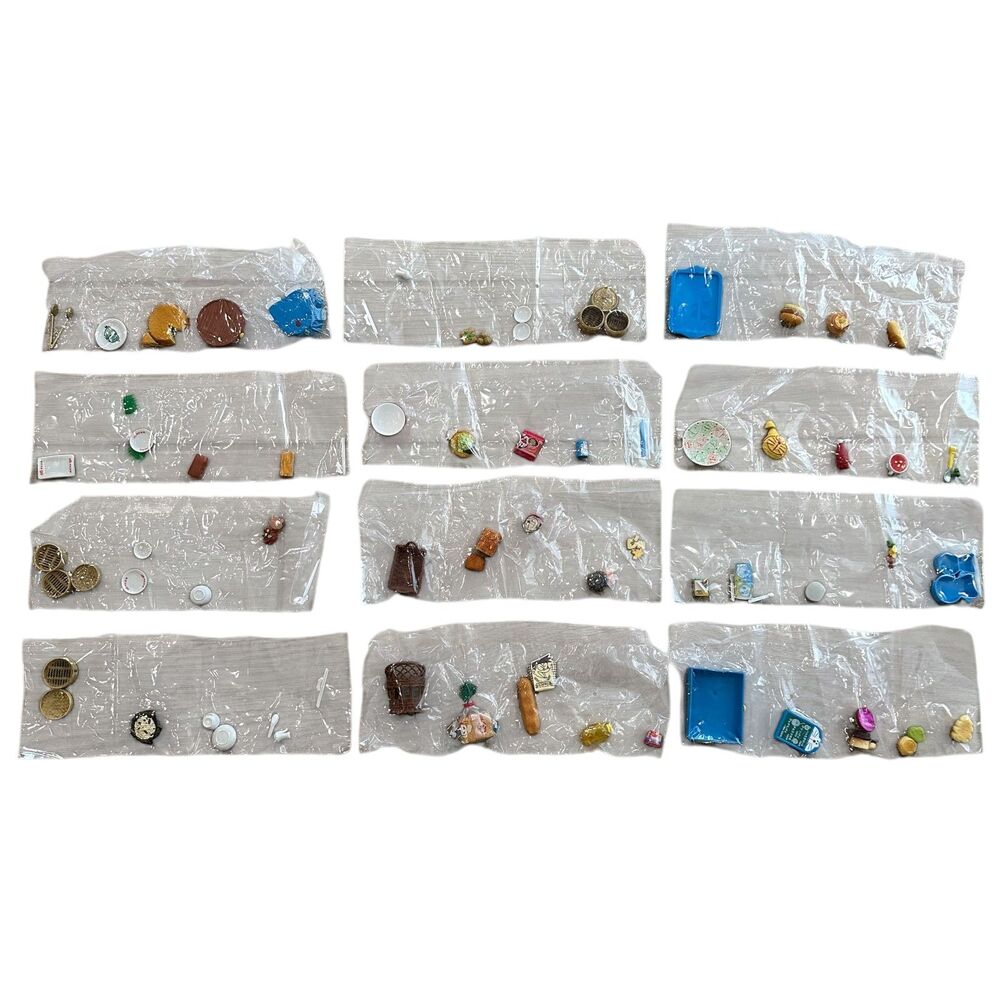 Re-Ment Doraemon Themed Miniature Food Sets - Set of 12